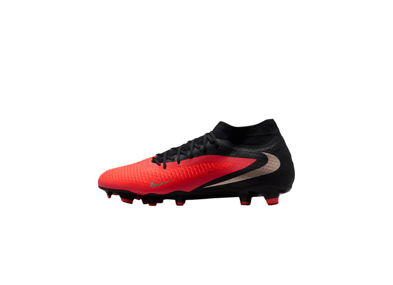 Nike Phantom 6 high academy FG voetbalschoen bright crimson/zwart Nike Phantom 6 high academy FG voetbalschoen bright crimson/zwart
