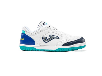 Joma Top Flex Jr. IN voetbalschoen wit/blauw KIDS Joma Top Flex Jr. IN voetbalschoen wit/blauw KIDS