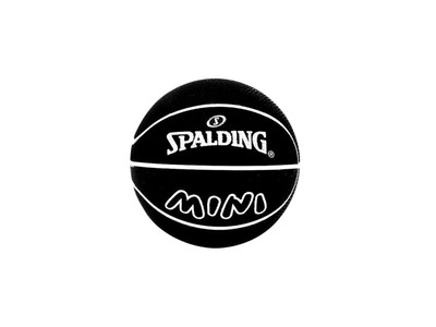 Spalding spaldeen mini bounce ball zwart/wit Spalding spaldeen mini bounce ball zwart/wit
