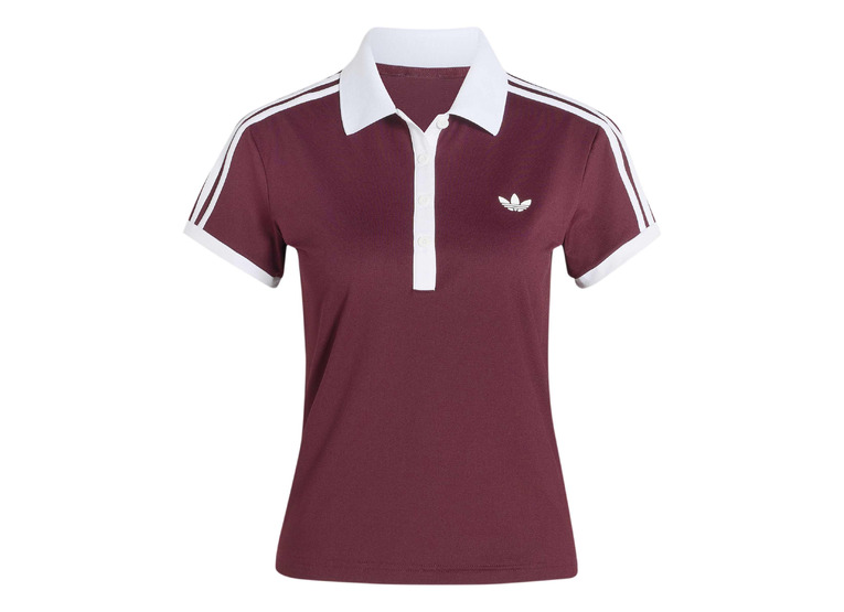 Adidas classic polo maroon dames