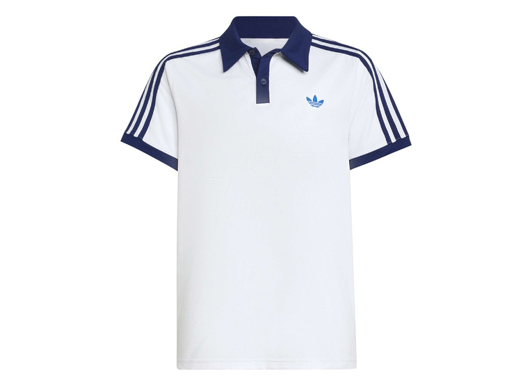 Adidas classic polo wit/blauw KIDS