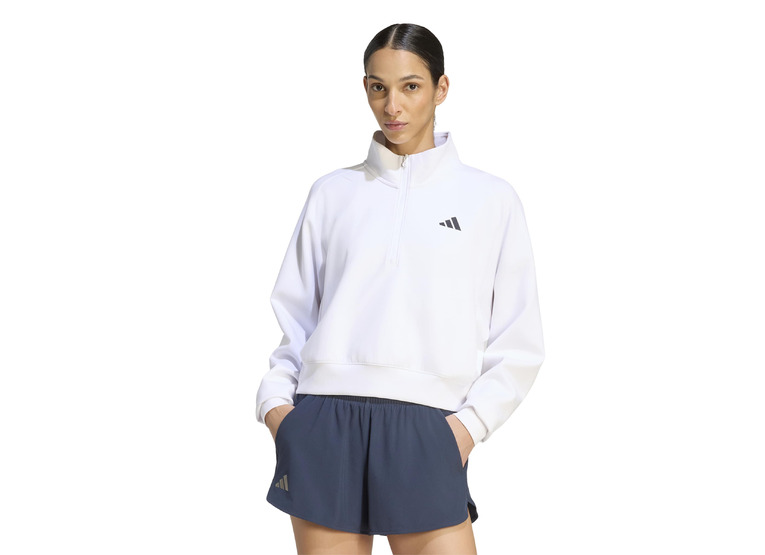 Adidas cover-up half-zip sweater wit dames