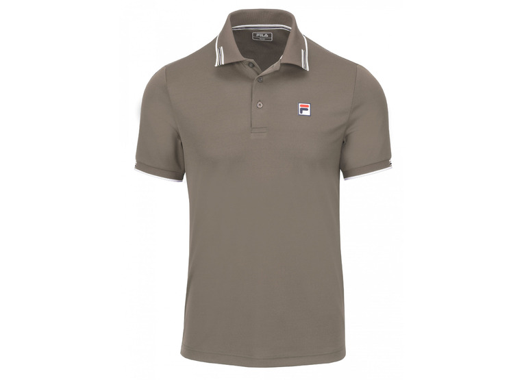 Fila polo Alejandro taupe gray heren