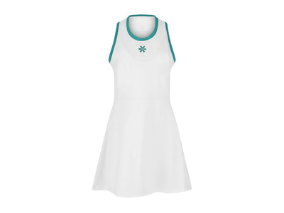 Osaka Flouce dress wit/groen dames