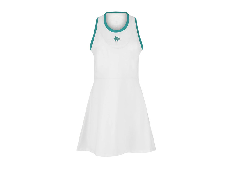 Osaka Flouce dress wit/groen dames