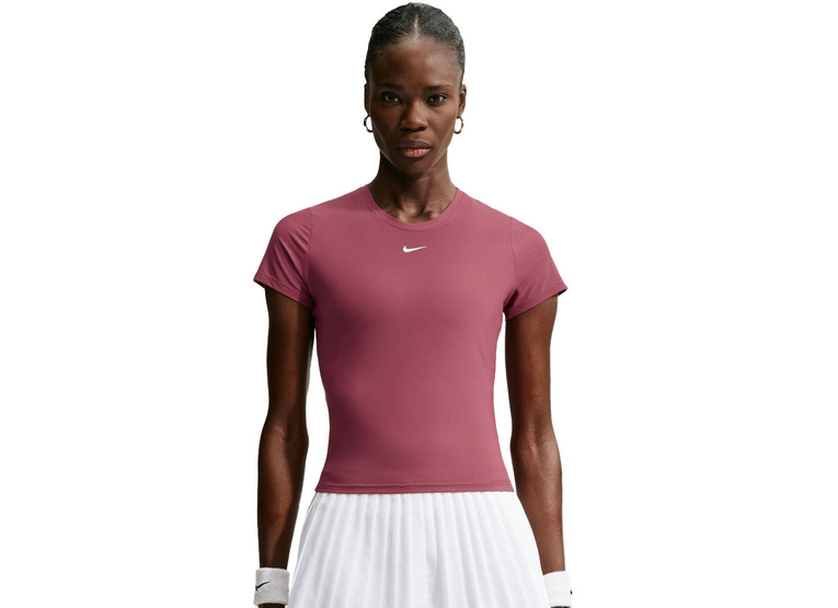 Nike Victory Dri-FIT tennistop pink smoke dames Nike Victory Dri-FIT tennistop pink smoke dames