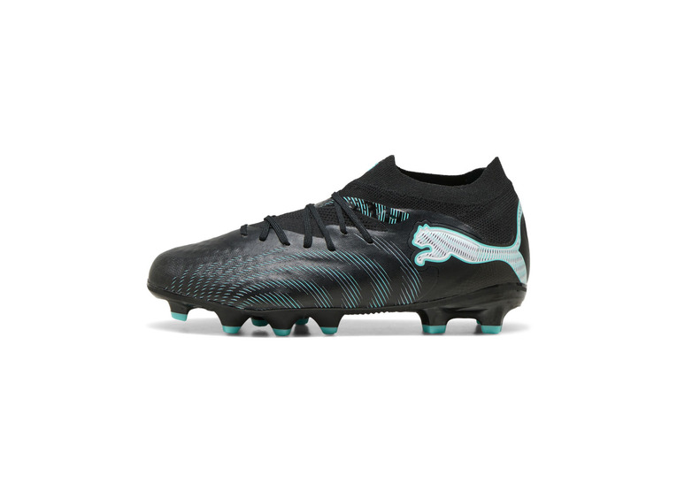 Puma Future 9 Pro FG/AG voetbalschoen zwart/intense mint KIDS