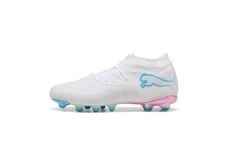 Puma Future 9 Pro FG/AG voetbalschoen wit/luminous blue
