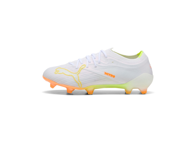 Puma Ultra Nitro 7 Pro FG voetbalschoen wit/yellow alert/heat fire