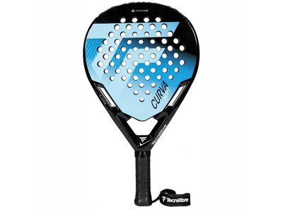Tecnifibre Curva soft 2026 padelracket zwart/blauw Tecnifibre Curva soft 2026 padelracket zwart/blauw