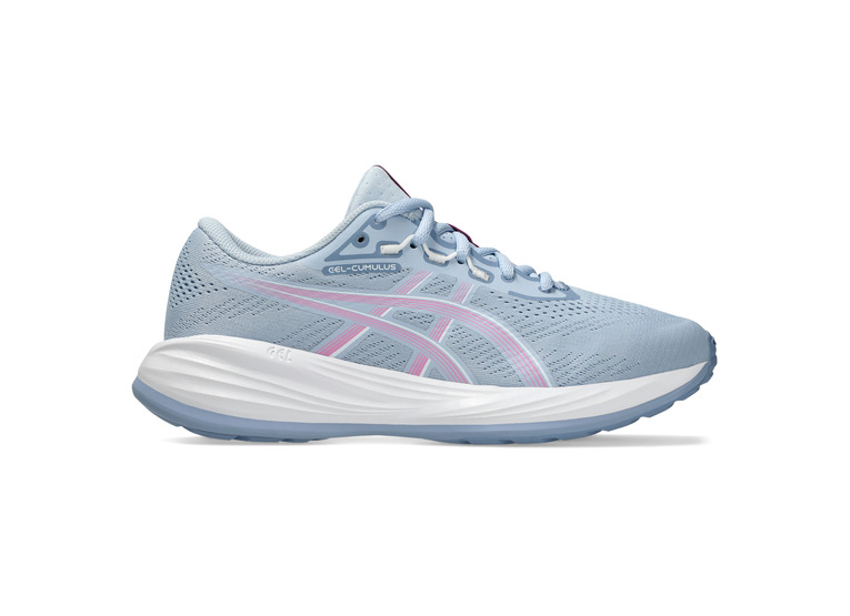 Asics Gel-Cumulus 28 GS loopschoen solid air/bubblegum KIDS Asics Gel-Cumulus 28 GS loopschoen solid air/bubblegum KIDS