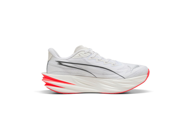 Puma Deviate Pure NITRO loopschoen wit/ultra red dames