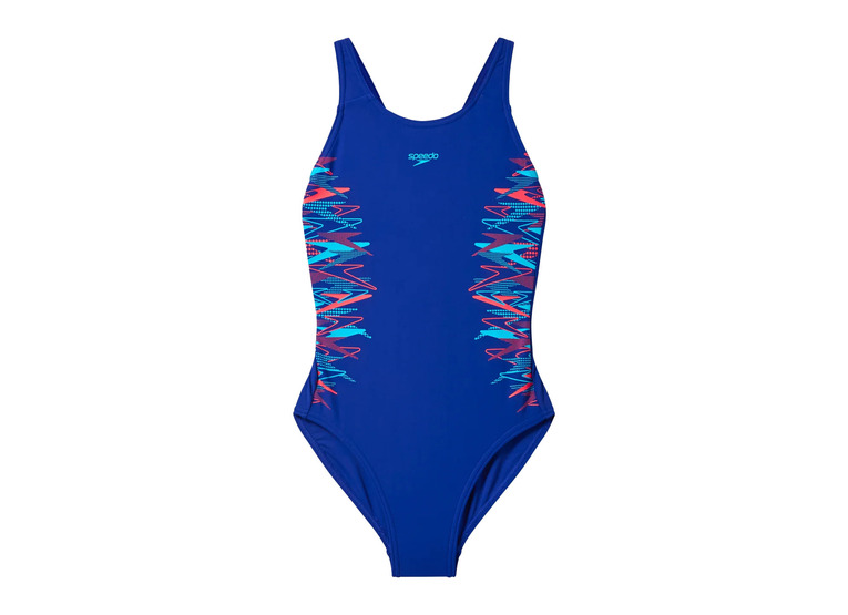 Speedo Placement muscleback badpak blauw meisjes
