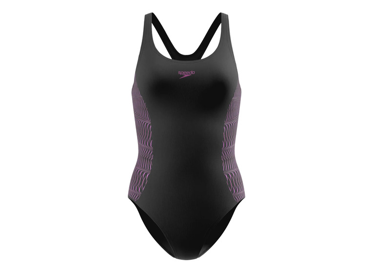 Speedo Muscleback badpak zwart dames Speedo Muscleback badpak zwart dames