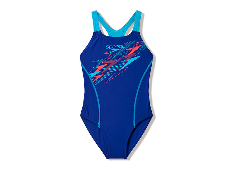 Speedo medley logo medalist badpak blauw meisjes Speedo medley logo medalist badpak blauw meisjes