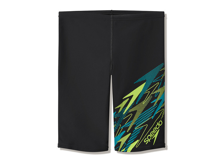 Speedo Medley Logo Jammer antraciet/citrusgroen KIDS