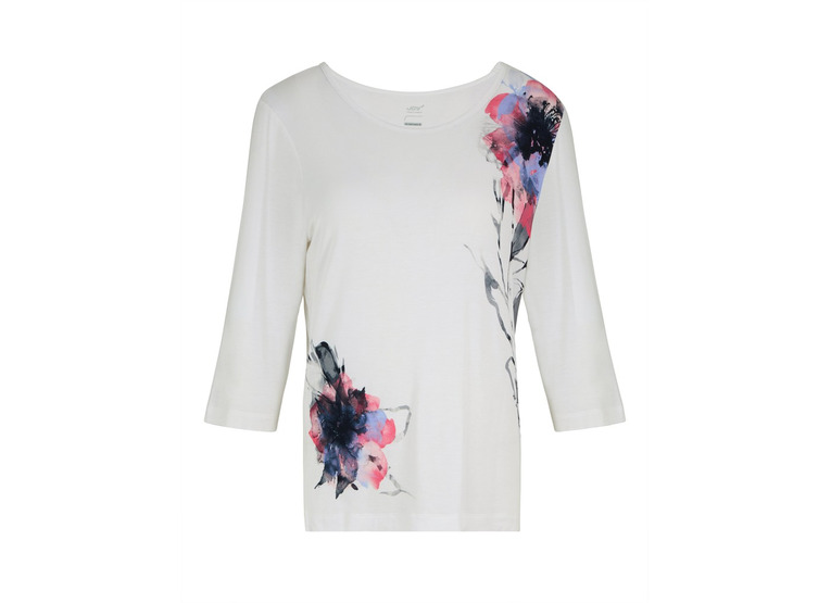 Joy Elise 3/4 arm shirt wit dames