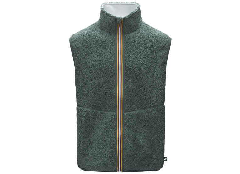 K-Way Yannick sherpa polar double green balsam/grey ash unisex