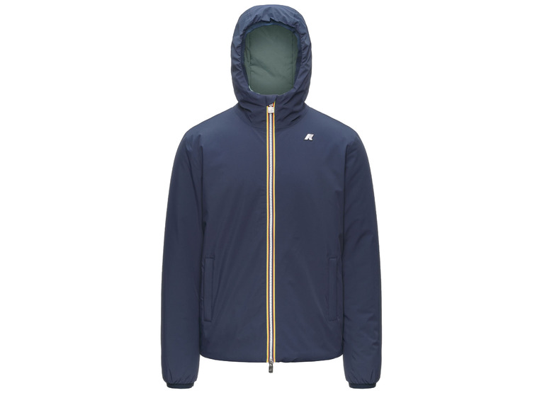 K-Way Jack St warm double winterjas blue depth/green balsam heren