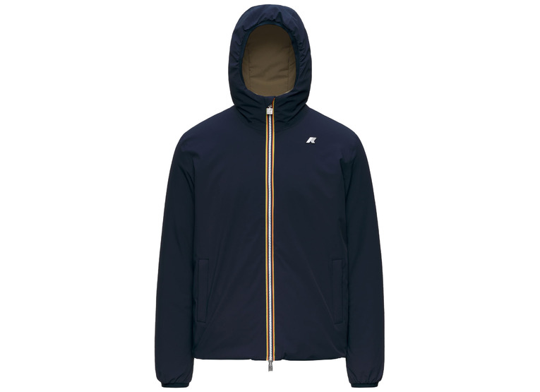 K-Way Jack St warm double winterjas green army/blue depth heren