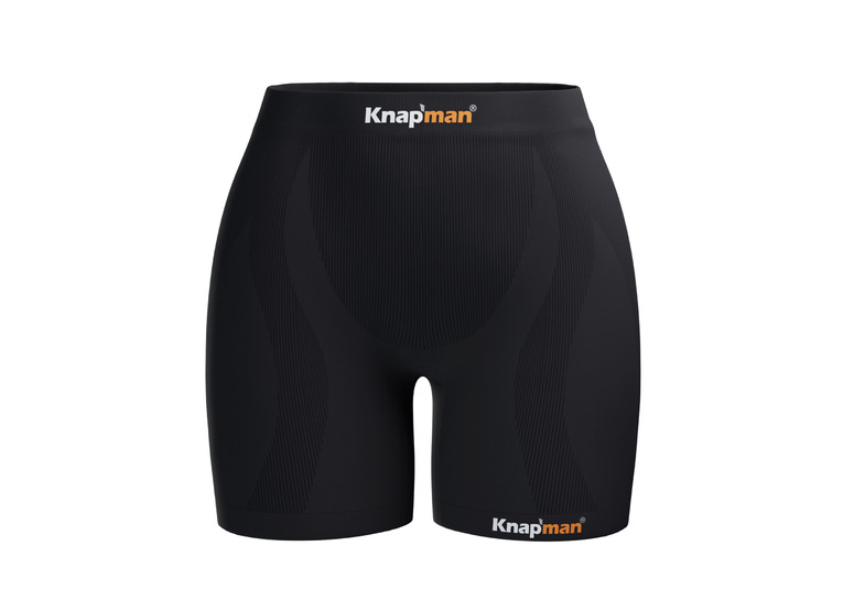 Knapman MIDI Zoned Compression Shorts Dames 45% Zwart