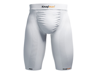 Knapman PRO Zoned Compression Shorts 45% wit Knapman PRO Zoned Compression Shorts 45% wit