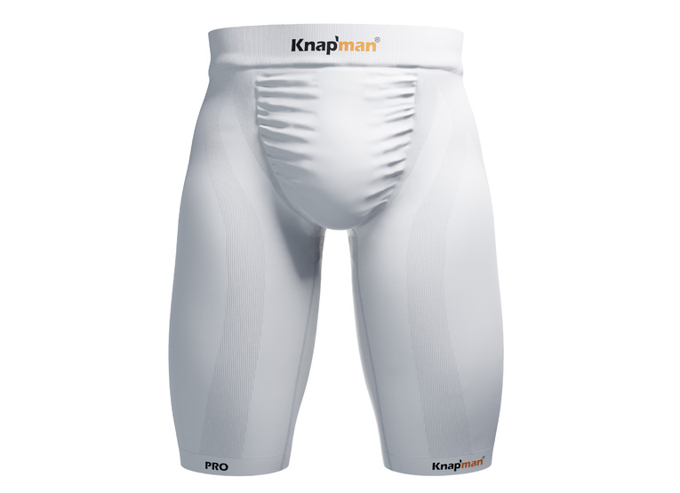 Knapman PRO Zoned Compression Shorts 45% wit Knapman PRO Zoned Compression Shorts 45% wit