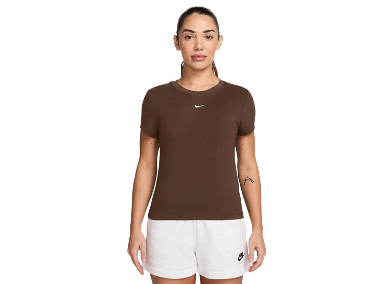 Nike Sportswear Chill knit T-shirt cacao dames