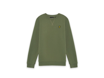 Lyle & Scott brush back crew neck sweatshirt fatigue olive KIDS Lyle & Scott brush back crew neck sweatshirt fatigue olive KIDS