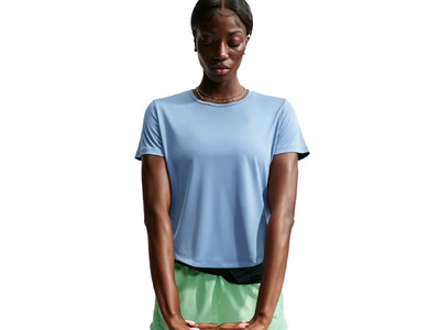 Nike Tempo Dri-FIT T-shirt work blue dames Nike Tempo Dri-FIT T-shirt work blue dames