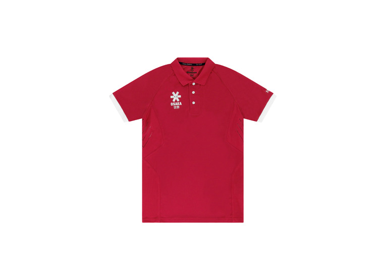 Osaka polo jersey rood heren