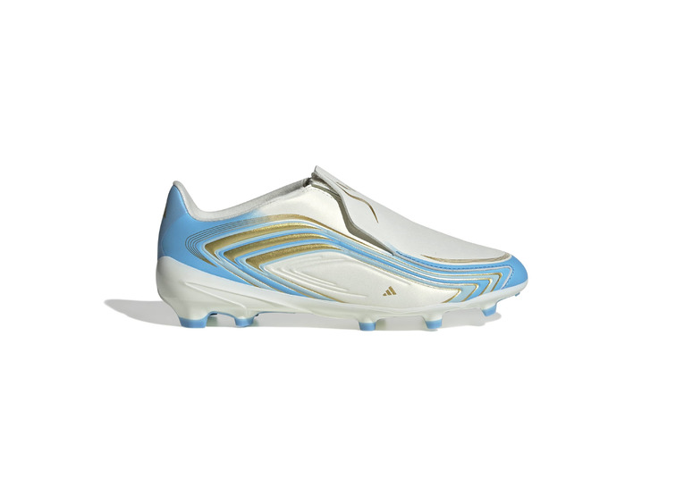 Adidas F50 Messi League veterloze FG voetbalschoen ivory/icey blue KIDS