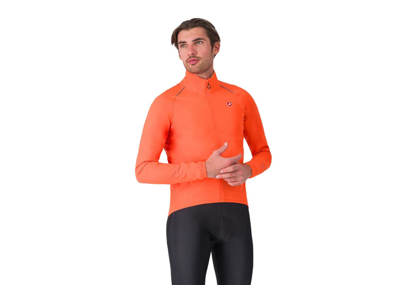 Castelli Emergency 3 rain jacket brilliant orange heren