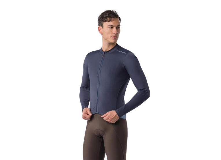 Castelli Espresso Thermal 2 jersey twilight blue heren Castelli Espresso Thermal 2 jersey twilight blue heren