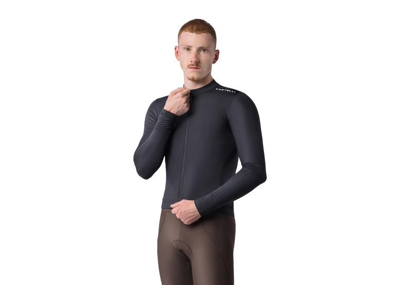 Castelli Espresso Thermal 2 jersey zwart heren Castelli Espresso Thermal 2 jersey zwart heren