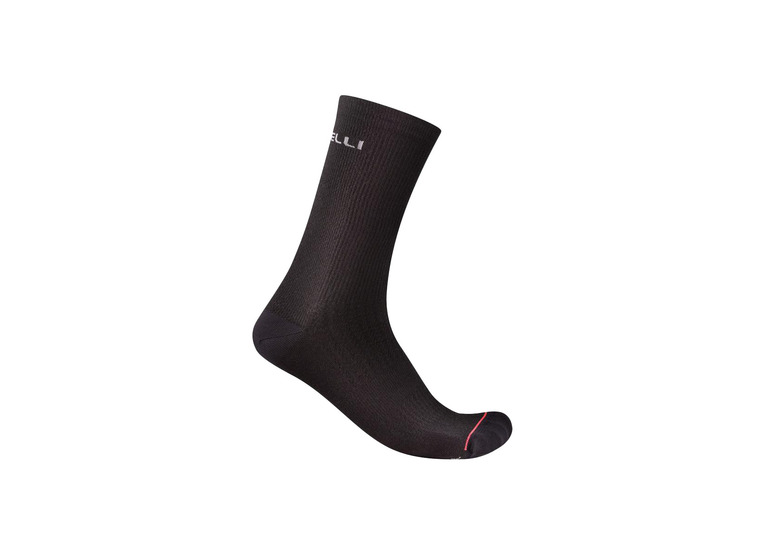 Castelli Bandito 2 merino 18 fietssok zwart unisex Castelli Bandito 2 merino 18 fietssok zwart unisex