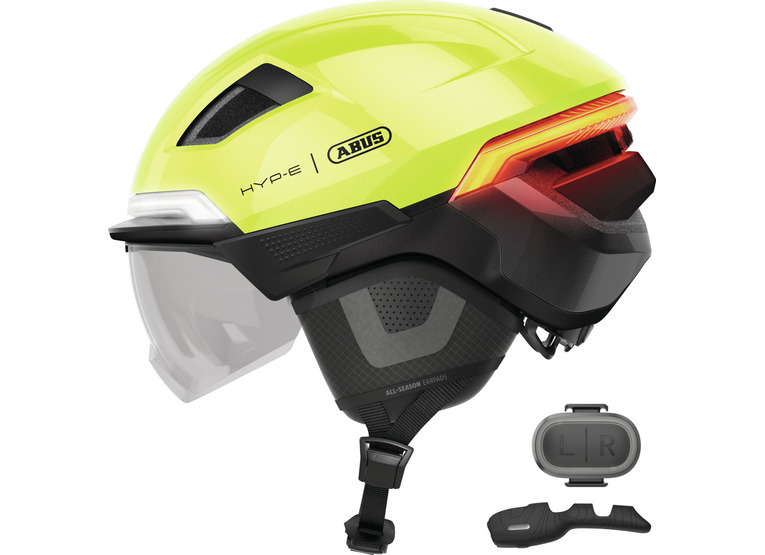 Abus HYP-E BL.ACE fietshelm L signal yellow