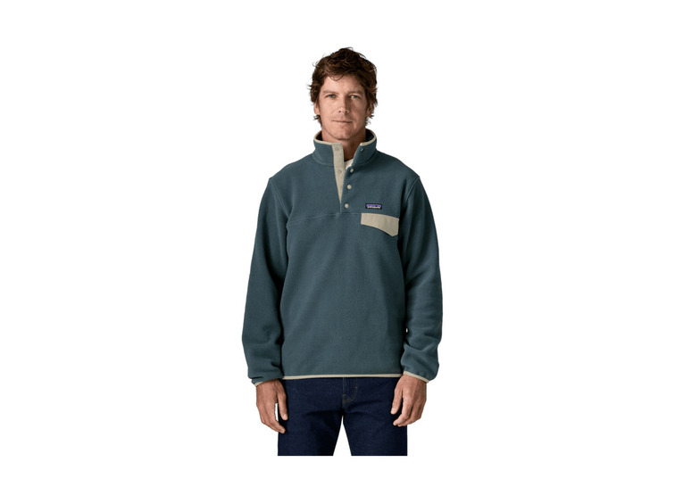 Patagonia LW snap-T pullover summit blue heren Patagonia LW snap-T pullover summit blue heren