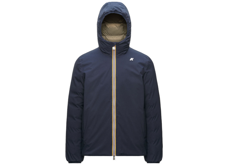 K-Way Jack St Thermo double winterjas donkerblauw/groen unisex K-Way Jack St Thermo double winterjas donkerblauw/groen unisex