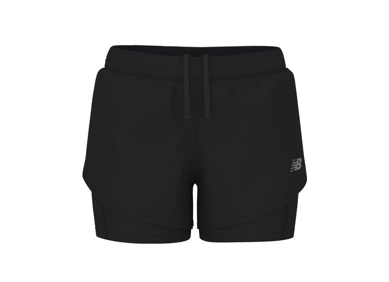 New Balance Sport 2-in-1 short zwart dames New Balance Sport 2-in-1 short zwart dames