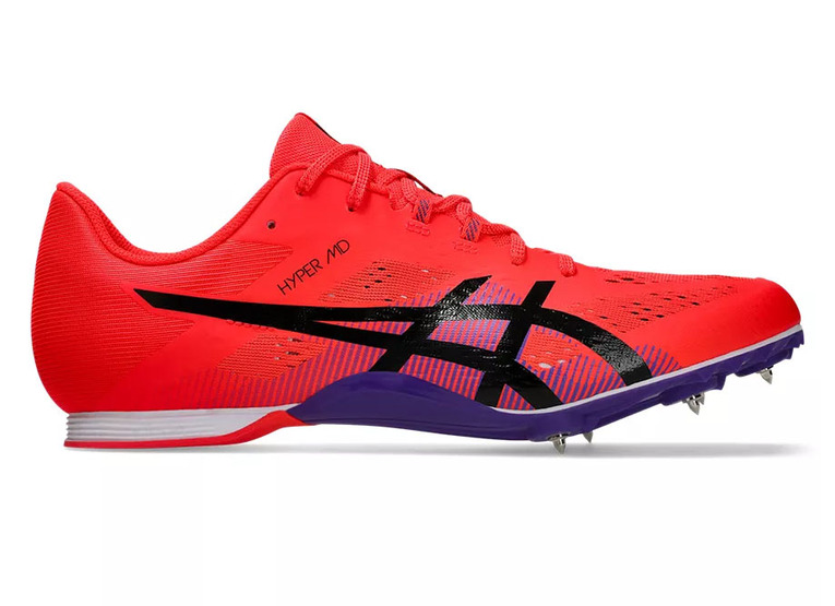 Asics Hyper MD 8 atletiekschoen flash red unisex