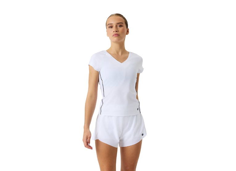 Bjorn Borg Ace V-neck T-shirt wit dames Bjorn Borg Ace V-neck T-shirt wit dames