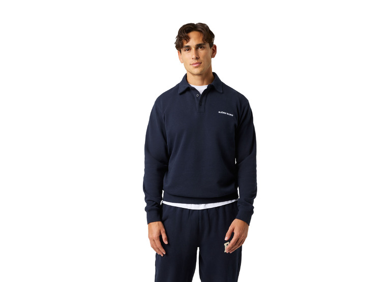 Bjorn Borg classic polo sweatshirt night sky heren Bjorn Borg classic polo sweatshirt night sky heren