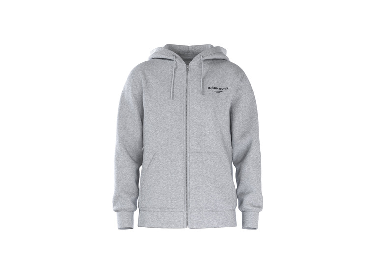Bjorn Borg Essential 1 zip hoodie grijs heren Bjorn Borg Essential 1 zip hoodie grijs heren