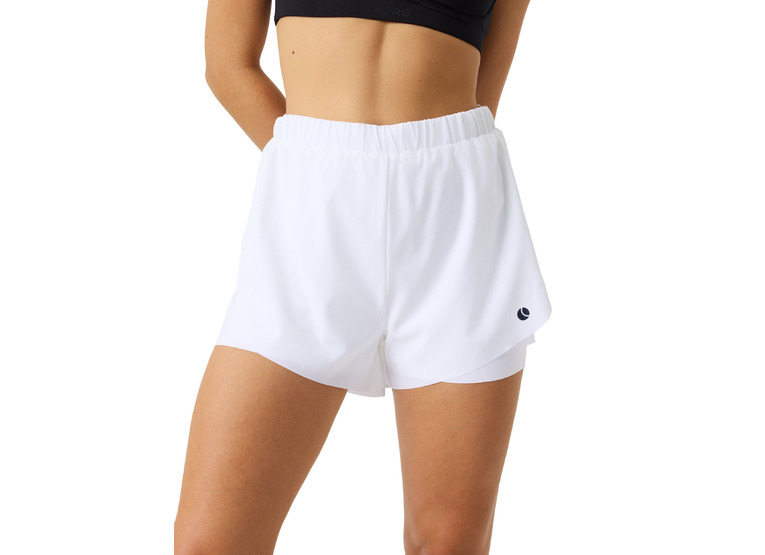 Bjorn Borg Ace 2-in-1 short wit dames Bjorn Borg Ace 2-in-1 short wit dames