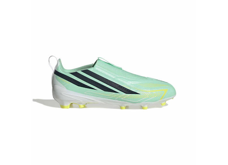 Adidas F50 Hyperfast League Laceless FG Voetbalschoen pulse mint Kids