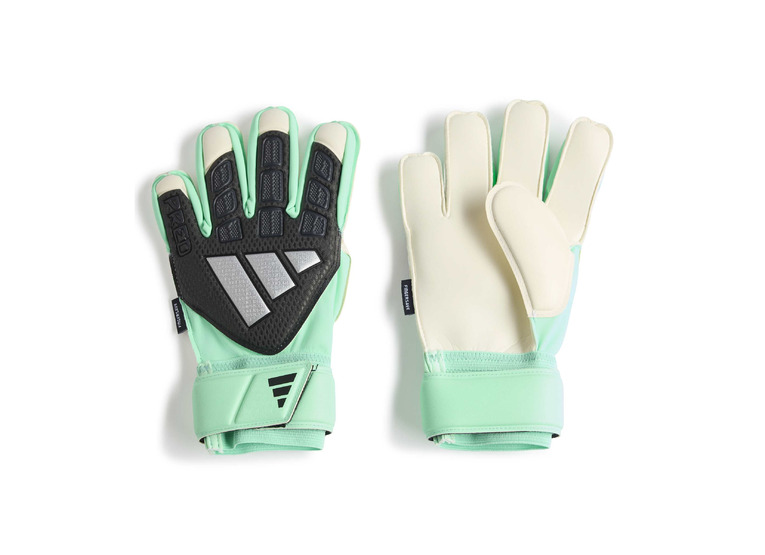 Adidas Predator Match fingersave keepershandschoen zwart/pulse mint KIDS