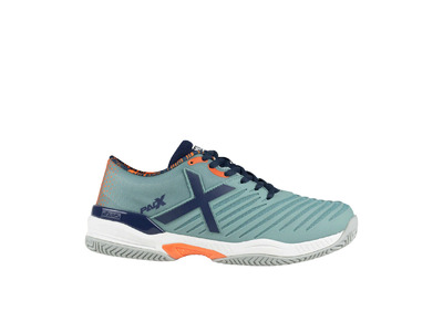 Munich Padx 66 padelschoen grayish blue/oranje Munich Padx 66 padelschoen grayish blue/oranje