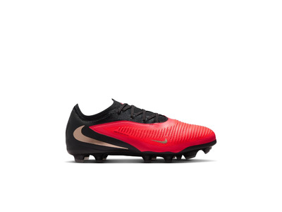Nike Jr. Phantom 6 low Pro FG voetbalschoen bright crimson/zwart KIDS