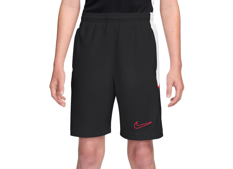Nike Academy Dri-FIT knit voetbalshort zwart/bright crimson KIDS